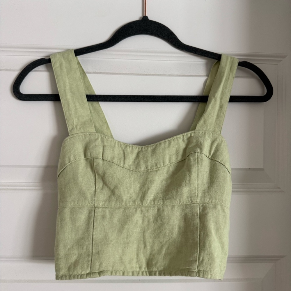Abercrombie & Fitch Light Green Tank Top